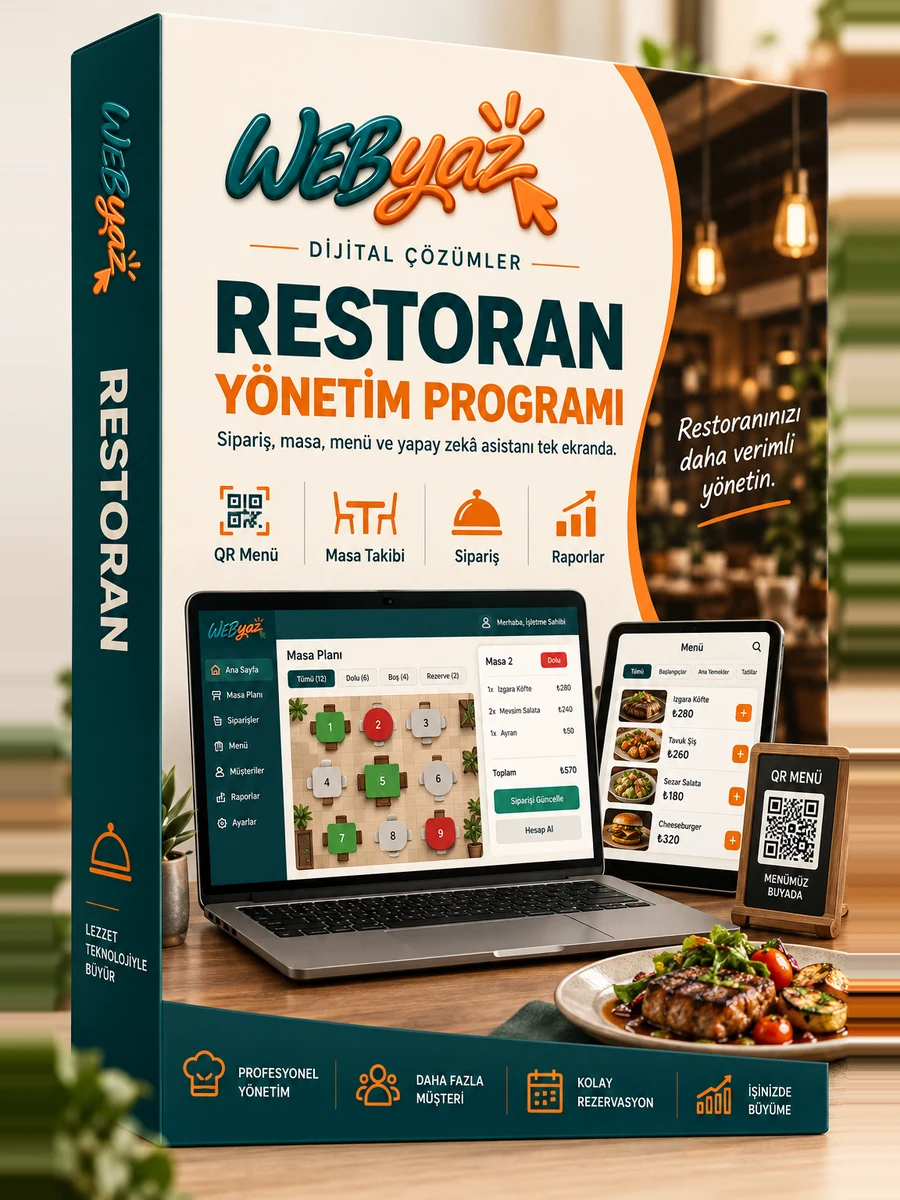 Webyaz Restaurant Programı Yönetim Asistanı