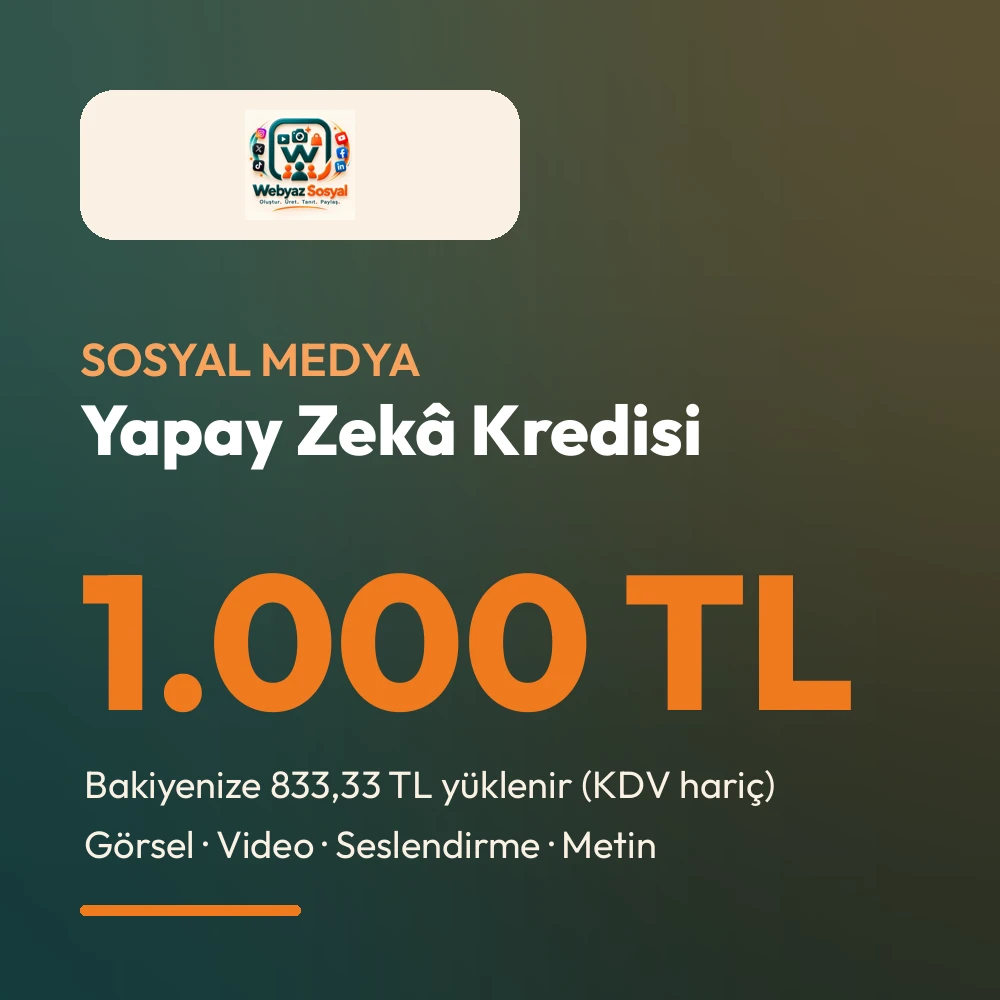 Webyaz Sosyal Kredi — 1.000 TL