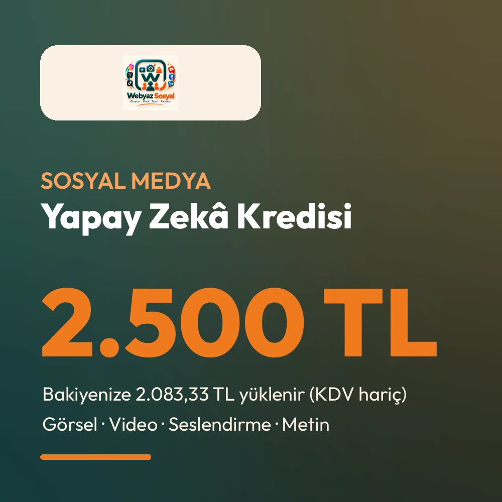 Webyaz Sosyal Kredi — 2.500 TL